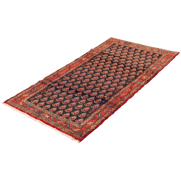 Isabelline OneofaKind Saharah HandKnotted 2000S 4'5" X 8'11" Wool